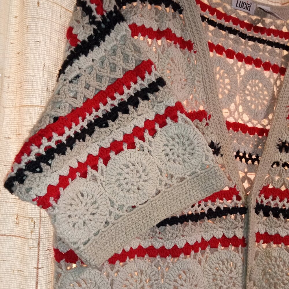 Women's crocheted sweater - Picture 6 of 6